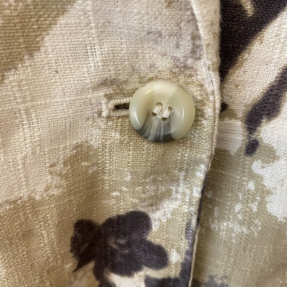 Coldwater Creek Linen Blend Shirred Sleeve Blazer - Picture 7 of 11